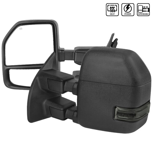 Spec-D Tuning 99-16 Ford F250 Super Duty Towing Mirrors, RMX-F25099F1GH-P-FS RMX-F25099F1GH-P-FS - main